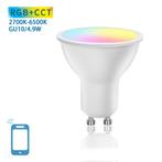 Slimme LED Spot - GU10 - Dimbaar - RGB + CCT - 4.9W - Smart, Huis en Inrichting, Lampen | Losse lampen, Nieuw, Ophalen of Verzenden