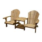 Canadian Twin teakhouten relax set, Ophalen of Verzenden, Nieuw, Teakhout