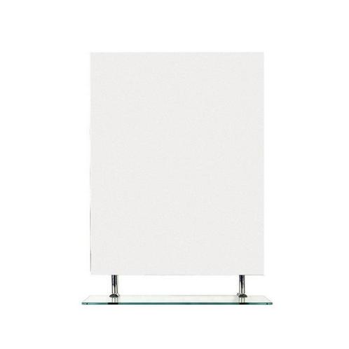 Badkamerspiegel Sapho Wega 70x80 cm met Planchet Glas, Doe-het-zelf en Verbouw, Sanitair, Bad, Nieuw, Ophalen of Verzenden