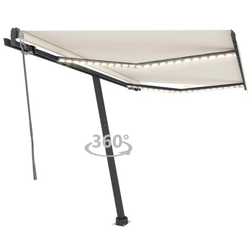 vidaXL Luifel automatisch met LED en windsensor 300x250 cm, Tuin en Terras, Zonneschermen, Nieuw, Verzenden