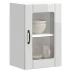 vidaXL Keukenwandkast met glazen deur Lucca hoogglans wit, Huis en Inrichting, Keuken | Keukenelementen, Verzenden, Nieuw, Wit