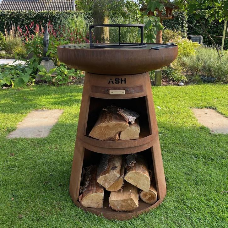 ASH Horizon – Plancha BBQ | Cortenstaal | Buitenhaard, Tuin en Terras, Tuinhaarden, Nieuw, Ophalen of Verzenden