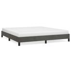 vidaXL Fluwelen Bed 180x200 Donkergrijs | Retourdeal | 35..., Ophalen of Verzenden, Nieuw