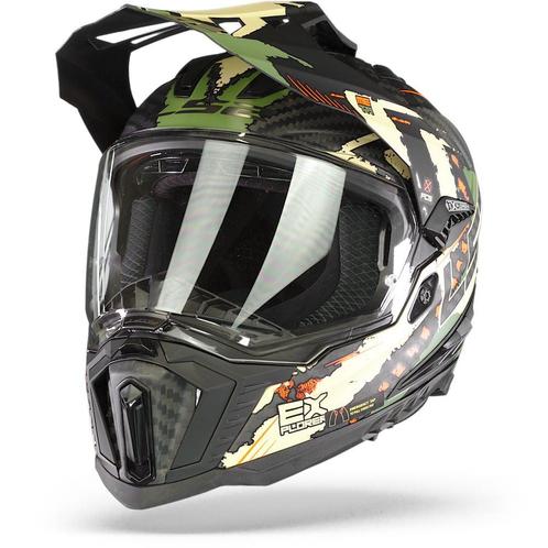 LS2 MX701 C Explorer Extend Mat Military Groen Adventure, Motoren, Kleding | Motorhelmen, Offroadhelm, Heren, XS, Nieuw met kaartje