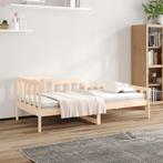 vidaXL Slaapbank zonder matras 90x200 cm massief grenenhout, Huis en Inrichting, 90 cm, Eenpersoons, Bruin, Verzenden