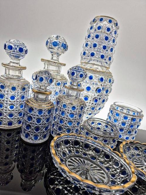 Art Nouveau Toiletset (10) - Baccarat - Kristal, Antiek en Kunst, Kunst | Designobjecten
