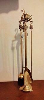 Openhaard accessoire (5) - Forme Signe brons - Verguld, Antiek en Kunst