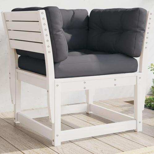 vidaXL Tuinbank met armleuningen en kussens massief, Tuin en Terras, Tuinsets en Loungesets, Nieuw, Verzenden