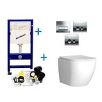 Geberit UP100 Toiletset Compleet | Inbouwreservoir | Mudo, Ophalen of Verzenden, Nieuw, Overige typen