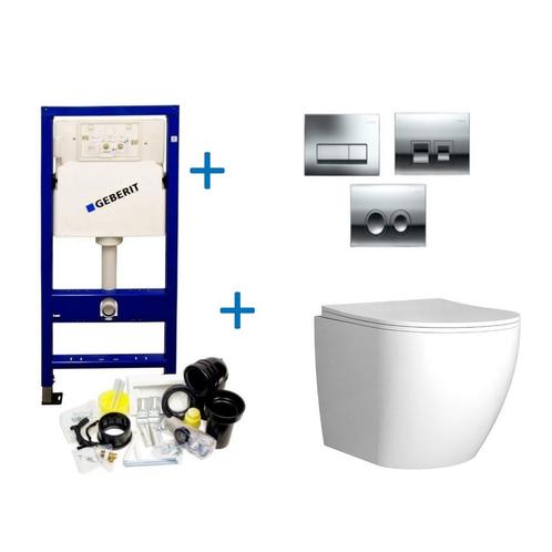 Geberit UP100 Toiletset Compleet | Inbouwreservoir | Mudo, Doe-het-zelf en Verbouw, Sanitair, Overige typen, Nieuw, Ophalen of Verzenden