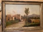 Italiaanse school (XIX) - Paesaggio Umbro, Antiek en Kunst, Kunst | Schilderijen | Klassiek