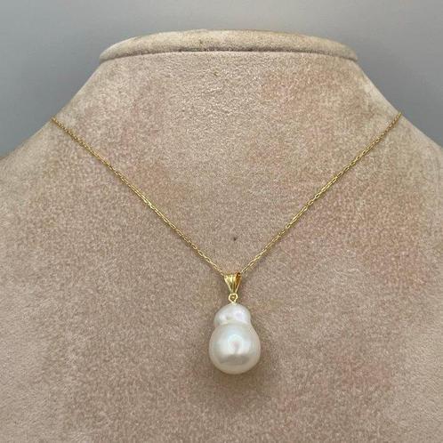 Zonder Minimumprijs - Hanger - 18 karaat Geel goud Parel -, Sieraden, Tassen en Uiterlijk, Antieke sieraden