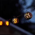 Solar LED slinger - 8 bollen - Flame effect, Tuin en Terras, Kunststof, Led, Nieuw, Ophalen of Verzenden