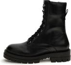 Guess – Maat 38 - Obetter Dames Laarzen Leder - Zwart/Bruin, Kleding | Dames, Schoenen, Verzenden, Nieuw