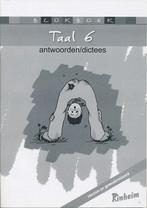 Kinheim Antwoorden Blokboek Dictees Taal 6, Verzenden, Nieuw