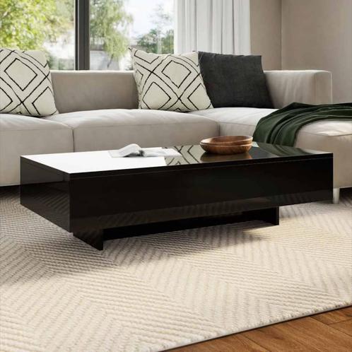 vidaXL Salontafel hoogglans zwart, Huis en Inrichting, Tafels | Salontafels, Nieuw, 50 tot 100 cm, Overige materialen, Minder dan 50 cm