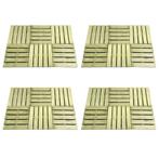vidaXL 24 st Terrastegels 50x50 cm hout groen, Doe-het-zelf en Verbouw, Verzenden, Nieuw
