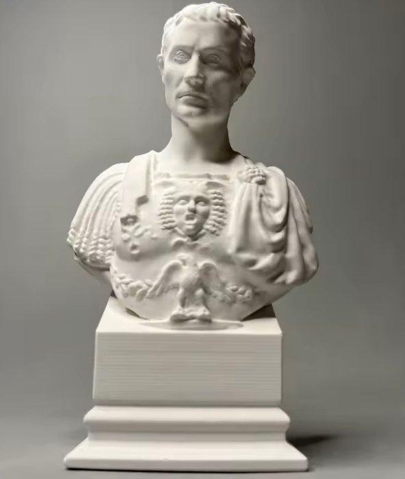 Beeldje, Giulio Cesare impero romano handmade - 12 cm - Gips, Antiek en Kunst, Curiosa en Brocante