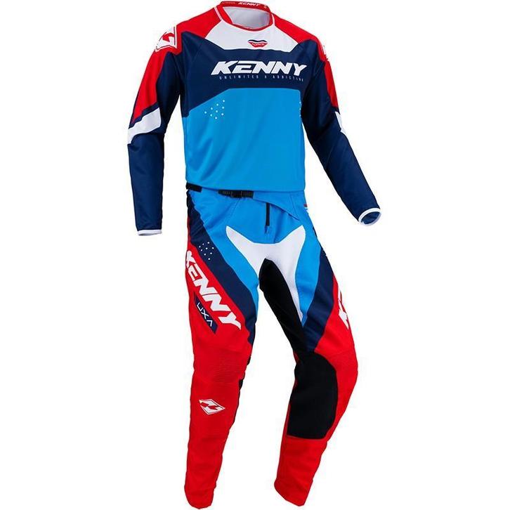 Crosskleding Set Kenny Rood / Blauw - MAAT 30 / 36 / S / L, Motoren, Kleding | Motorkleding, Nieuw met kaartje, Verzenden