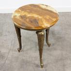 Bijzettafel - Messing, Onyx - Louis XV-stijl tafel