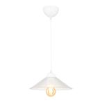 [lux.pro] Hanglamp Hereford E27 wit en transparant, Verzenden, Nieuw