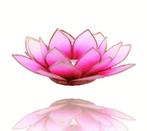 Lotus Sfeerlicht Roze-Lichtroze Goudrand, Nieuw, Verzenden