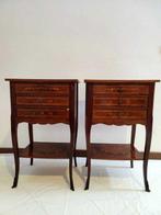 Nachtkastje (2) - Hout - Tweede nachtkastjes - bijzettafels, Antiek en Kunst