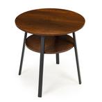 Bijzettafel - rond - 60 cm - 2 etages - industrieel, Huis en Inrichting, Tafels | Bijzettafels, Ophalen of Verzenden, Nieuw