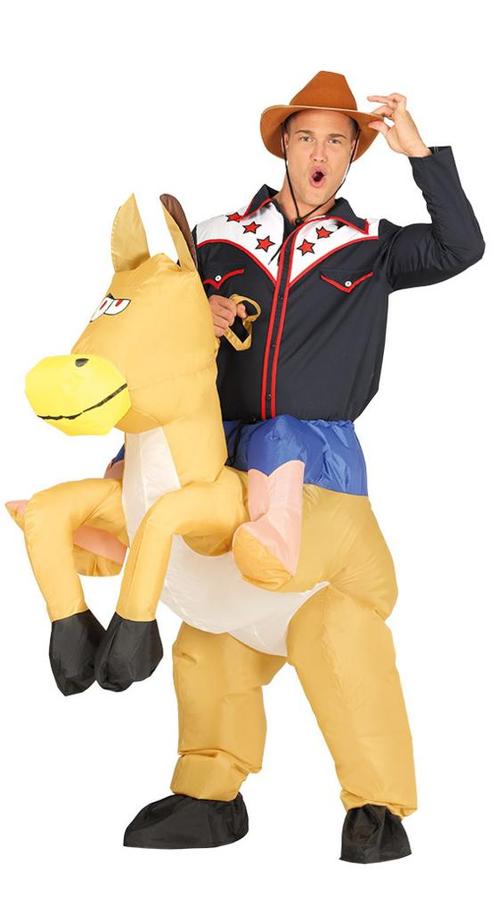 Cowboypak Carry Me Opblaasbaar, Kleding | Heren, Carnavalskleding en Feestkleding, Nieuw, Verzenden