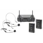 Vonyx STWM712H - 2-kanaals VHF Draadloos Microfoonsysteem, Nieuw, Ophalen of Verzenden