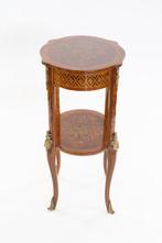 Bijzettafel - Lindehout, Ormolu, Palissander, Walnoot