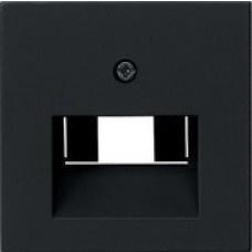 Gira Afdekplaat RJ45 / RJ11 Mat Zwart 0270005, Doe-het-zelf en Verbouw, Elektra en Kabels, Stopcontact, Nieuw