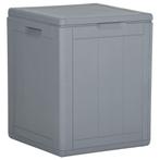 vidaXL Tuinbox 90 L PP rattan grijs, Verzenden, Nieuw