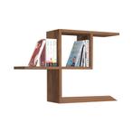 [en.casa] Wandrek Hadsel 75x22x50 cm eikenkleurig donker, Huis en Inrichting, Woonaccessoires | Wandplanken en Boekenplanken, Verzenden