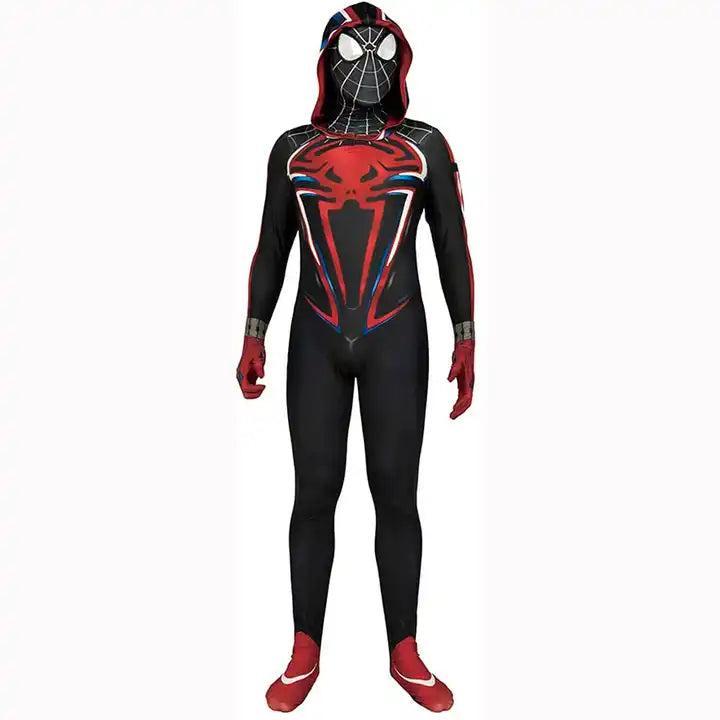 Miles Morales met hoodie - 104 (3-4 Jaar) - Verkleedkleding, Kinderen en Baby's, Carnavalskleding en Verkleedspullen, Nieuw, Ophalen of Verzenden