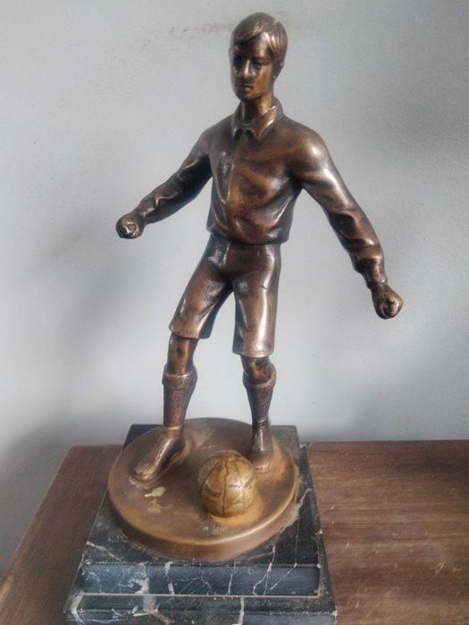 Anoniem - Beeldje, Bronzen voetballer Johan Cruijff - 29, Antiek en Kunst, Curiosa en Brocante