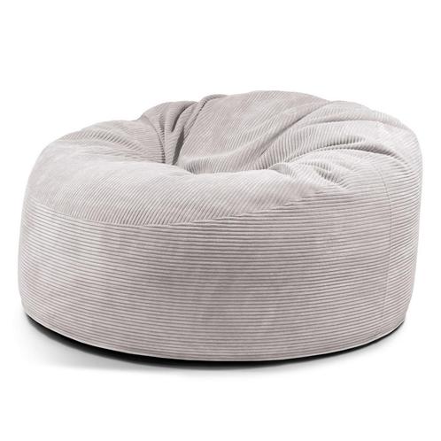 Schuim Zitzak 135 cm - Lichtgrijs, Huis en Inrichting, Zitzakken, Verzenden
