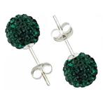 Fako Bijoux® - Oorbellen - Disco Dots - Steker - Donkergroen, Sieraden, Tassen en Uiterlijk, Oorbellen, Verzenden, Nieuw
