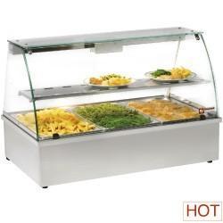 Warmhoudvitrine RVS | Luxe Series HorecaTraders, Zakelijke goederen, Horeca | Keukenapparatuur, Verzenden