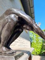 sculptuur, Meditating man - 19 cm - Brons, Antiek en Kunst