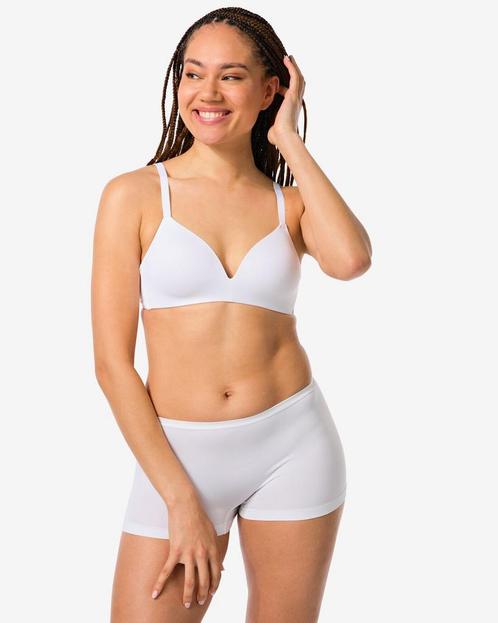 HEMA Damesboxer naadloos micro wit, Kleding | Dames, Ondergoed en Lingerie, Verzenden
