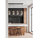 Klassieke Hanglamp Marrone Zwart - 5-Lichts - Hoogte 160cm, Huis en Inrichting, Lampen | Hanglampen, Klassiek / Rustiek, Ophalen of Verzenden