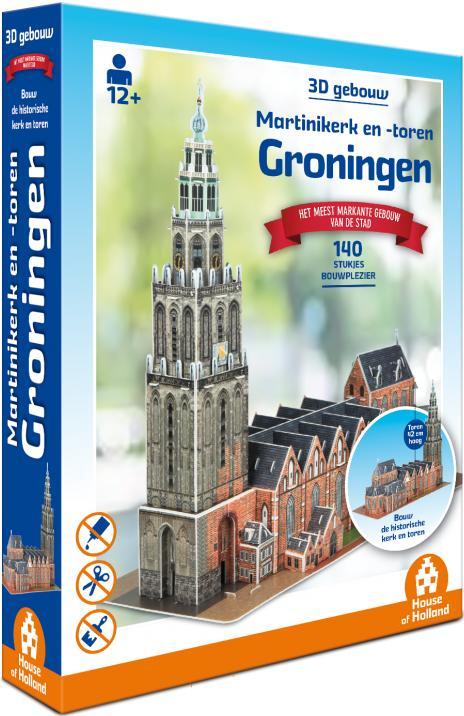 3D Gebouw - Martinikerk Groningen (140 stukjes) | House of, Hobby en Vrije tijd, Denksport en Puzzels, Nieuw, Verzenden