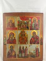 Icoon - Grote Veelpanelen-icoon - Hout, Antiek en Kunst