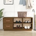 vidaXL Schoenenbank 100x34x45 cm massief grenenhout, Huis en Inrichting, Verzenden, Nieuw