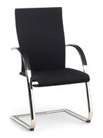 Ahrend 350 vergaderstoel, zwart-chrome, Ophalen of Verzenden, Gebruikt, Zwart