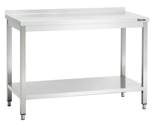 Bartscher Werktafel 600 | B1200 mm | RVS | Met Opstaande Ran, Zakelijke goederen, Horeca | Meubilair en Inrichting, Nieuw in verpakking