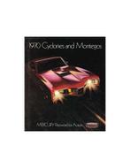 1970 MERCURY CYCLONE | MONTEGO BROCHURE ENGELS (USA), Nieuw, Author