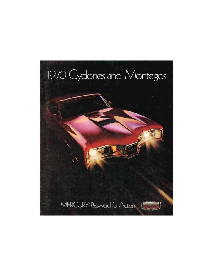 1970 MERCURY CYCLONE | MONTEGO BROCHURE ENGELS (USA), Boeken, Auto's | Folders en Tijdschriften