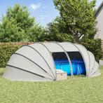 vidaXL Zwembad Tent Koepel Grijs 538 x 440 x 204 cm, Tuin en Terras, Verzenden, Nieuw